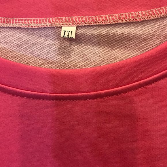 Women's Pink & Yellow Dip Dye Sweatshirt Size 2xl - Picture 2 of 3